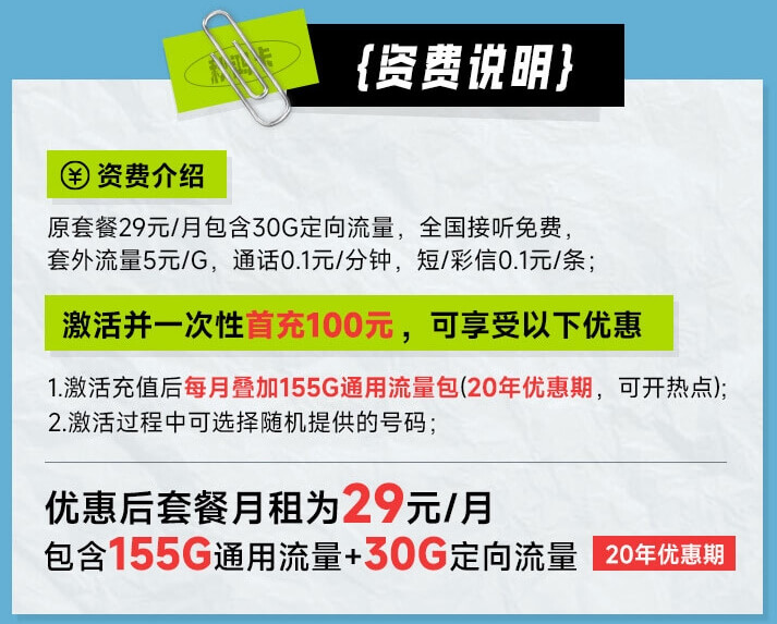 电信秋鸿卡优惠方式详解图