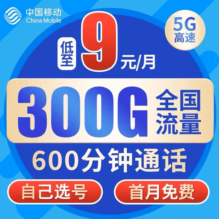 9元300g流量的物联卡